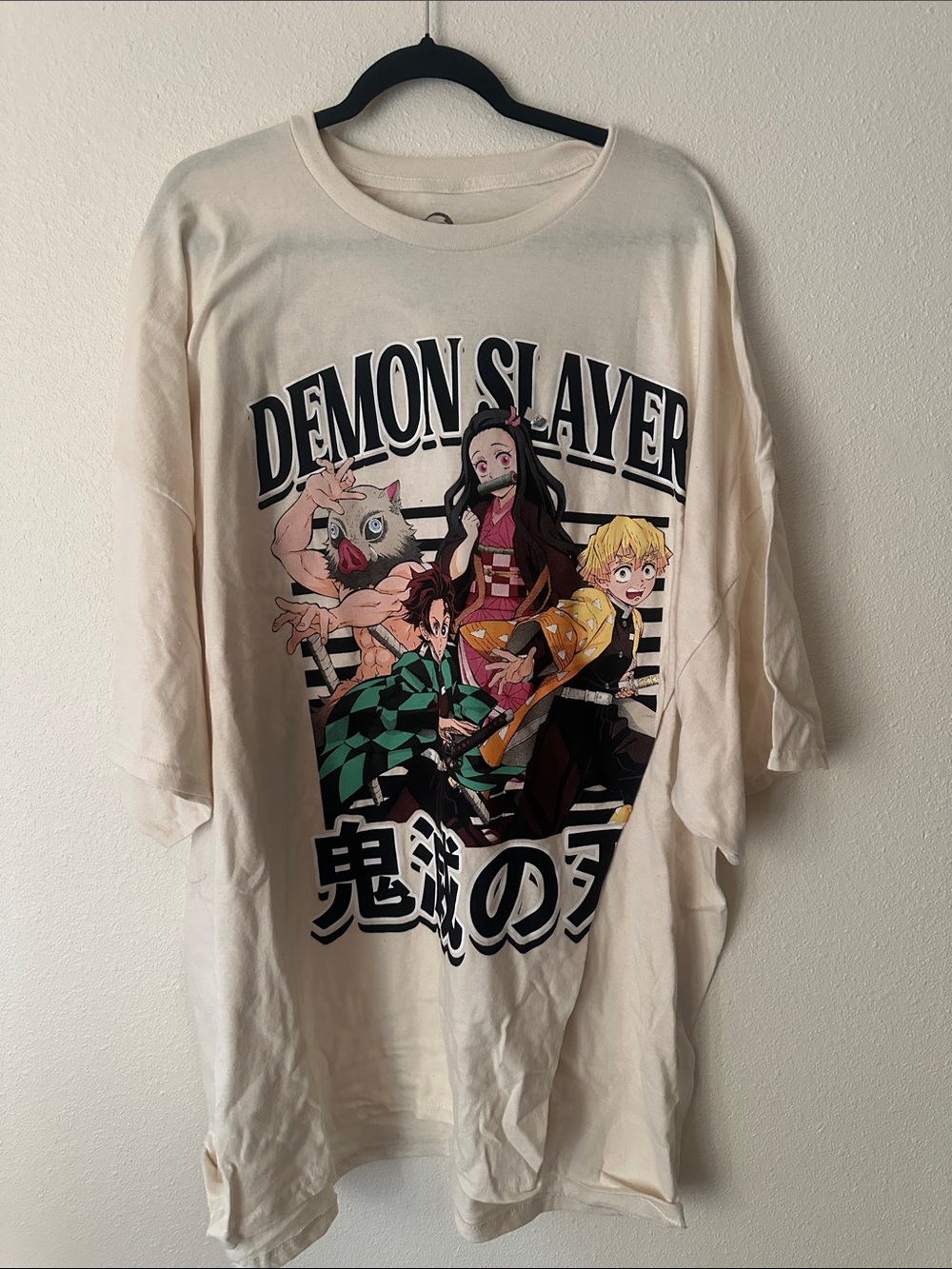 Demon Slayer Graphic Tee in Cream
